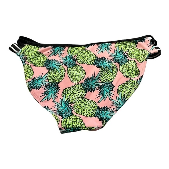 Xhilaration Pink and Green Pineapple Bikini Bottom - Picture 2 of 3